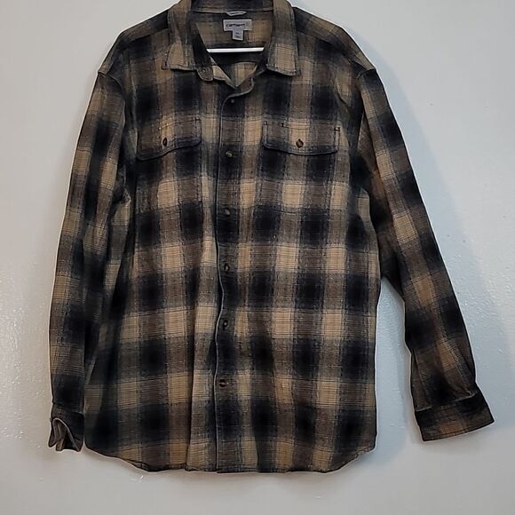 Carhartt Men's Hubbard 100% Cotton Flannel Shirt - Picture 10 of 12